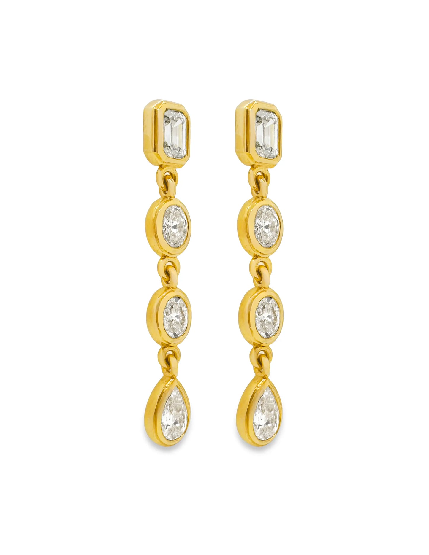 CASCADE DIAMOND DROP EARRINGS
