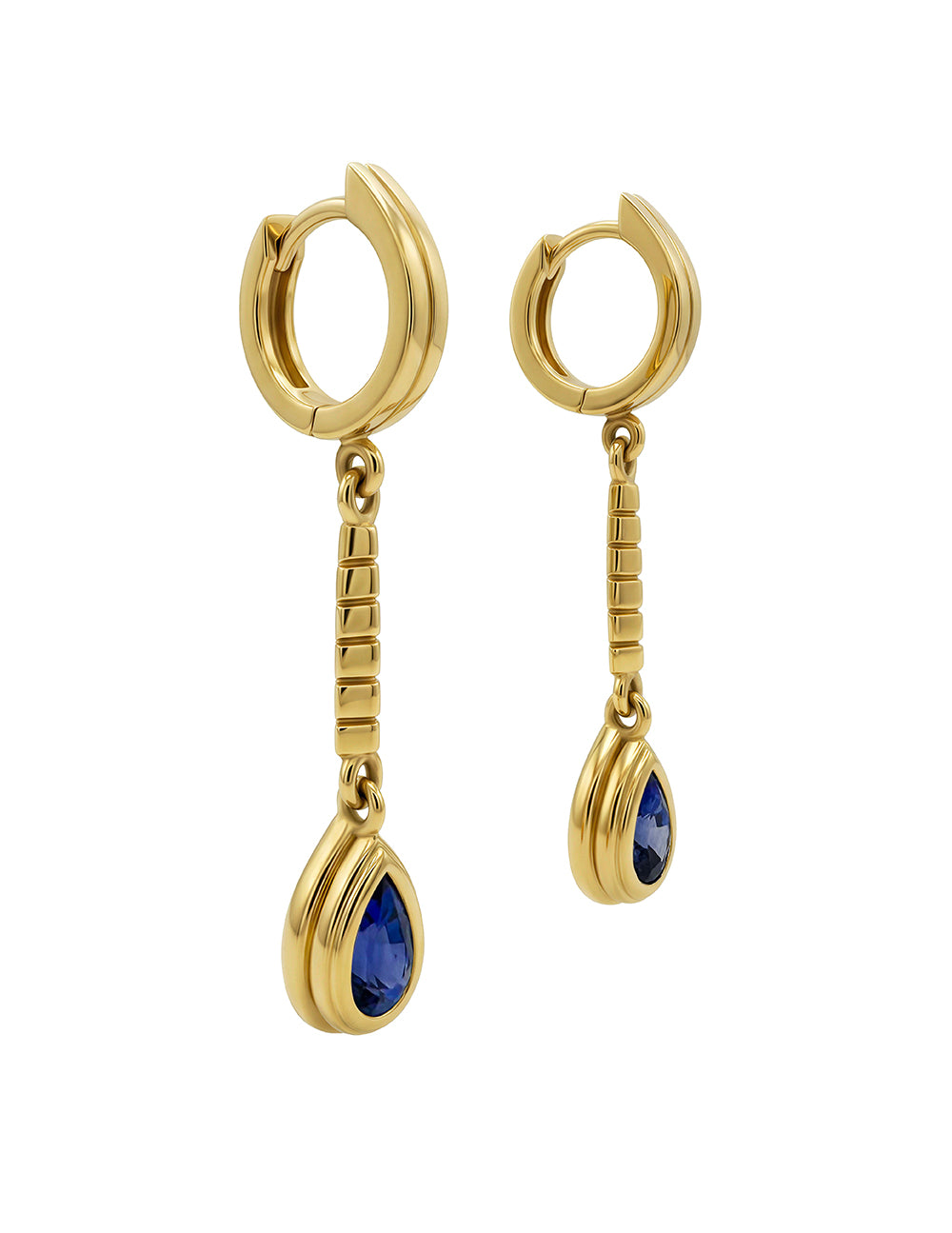 LENNOX DROP EARRINGS WITH BLUE SAPPHIRE
