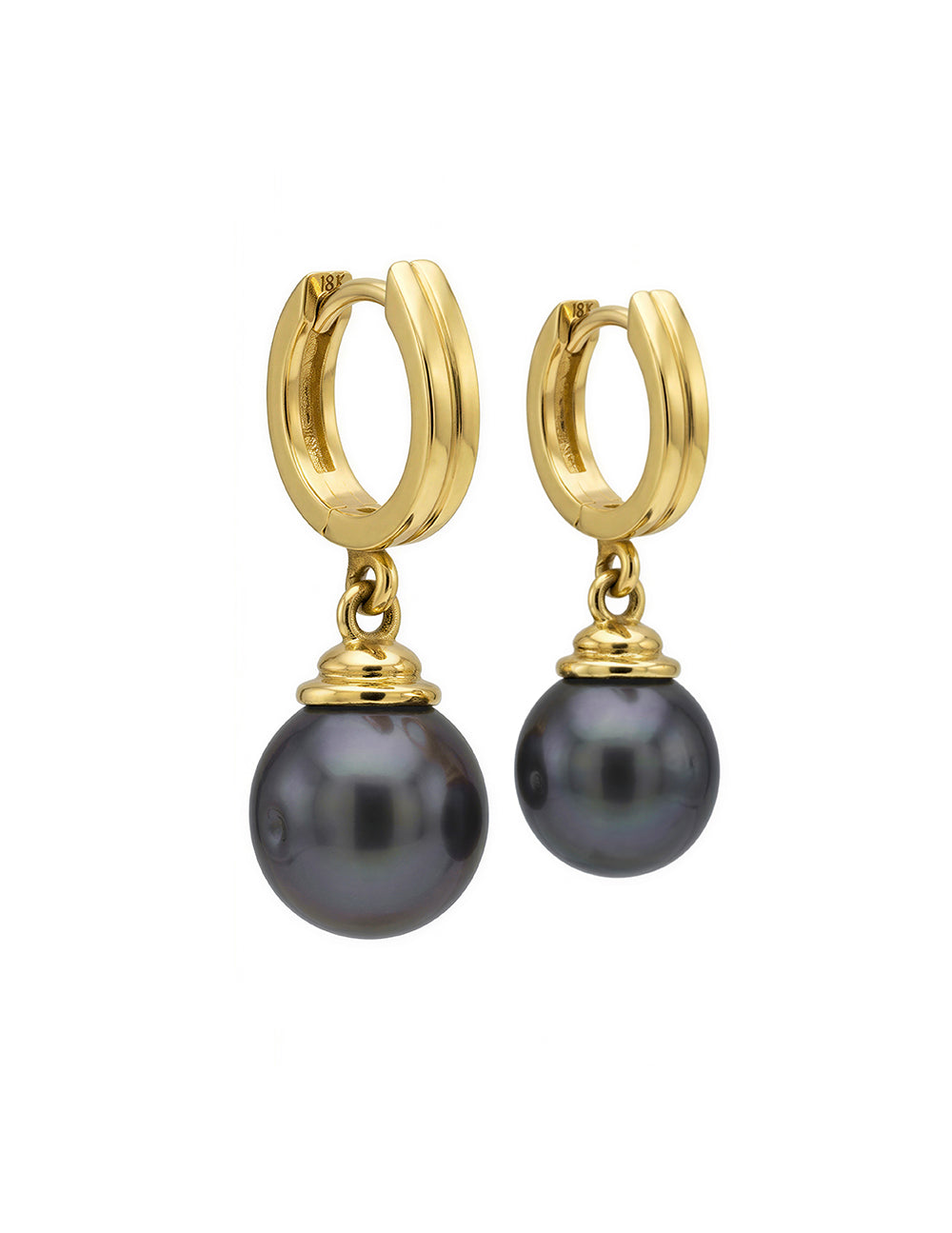 LINCOLN HOOPS WITH TAHITIAN PEARLS