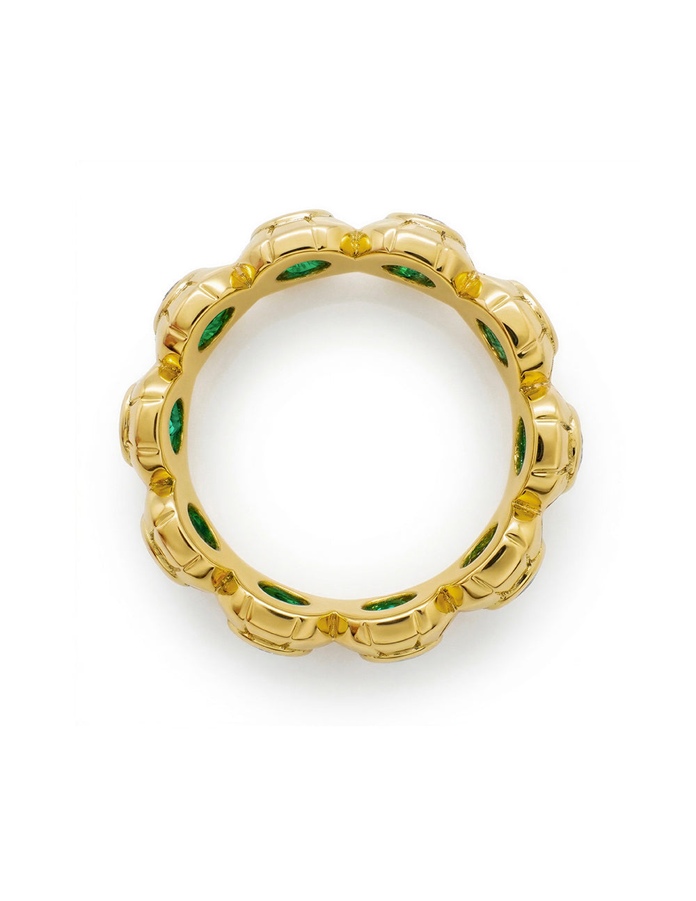 OBO EMERALD ETERNITY BAND