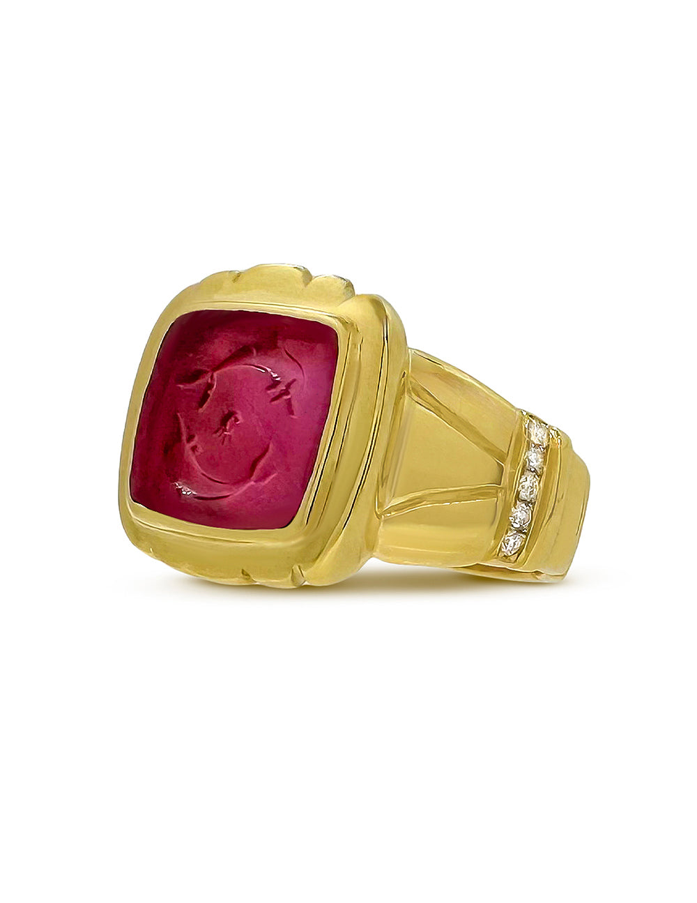 AZALEA RING PINK VENETIAN GLASS