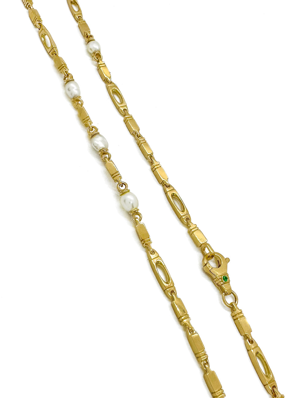 ADDAI PEARL NECKLACE ASYMMETRIC