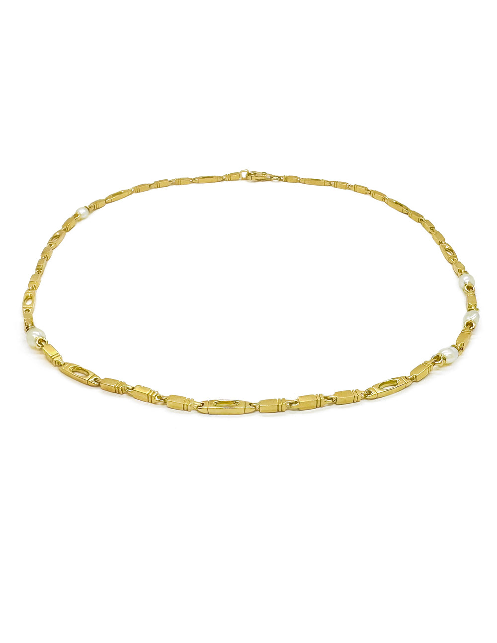 ADDAI PEARL NECKLACE ASYMMETRIC