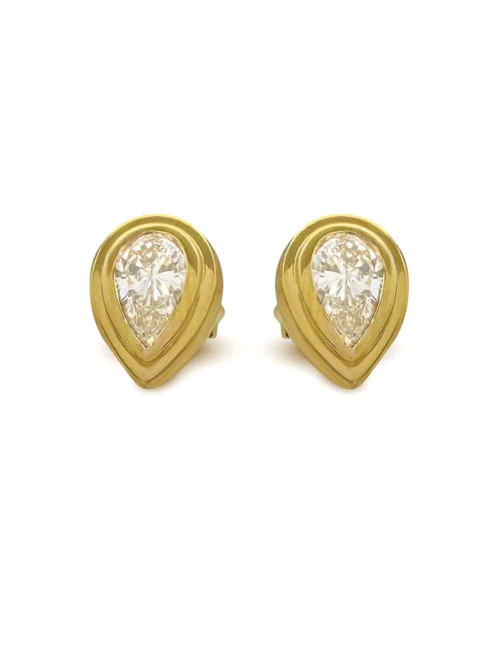 DIAMOND PEAR STUDS