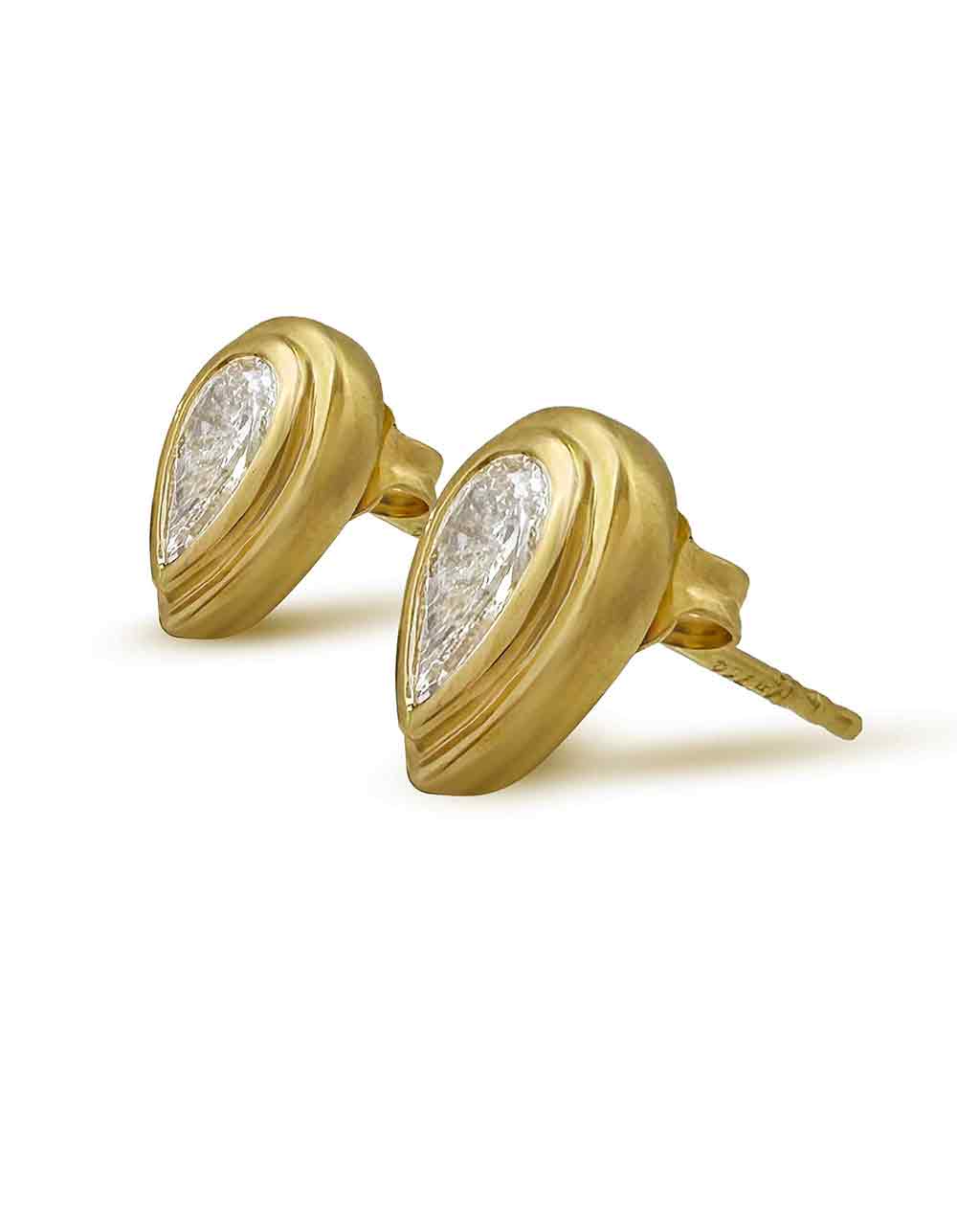 DIAMOND PEAR STUDS