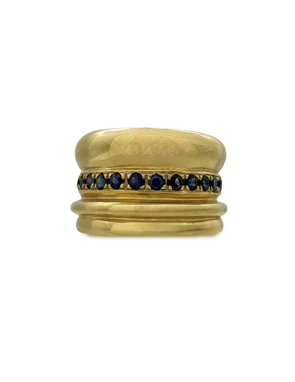 CLEO RING WITH BLUE SAPPHIRES