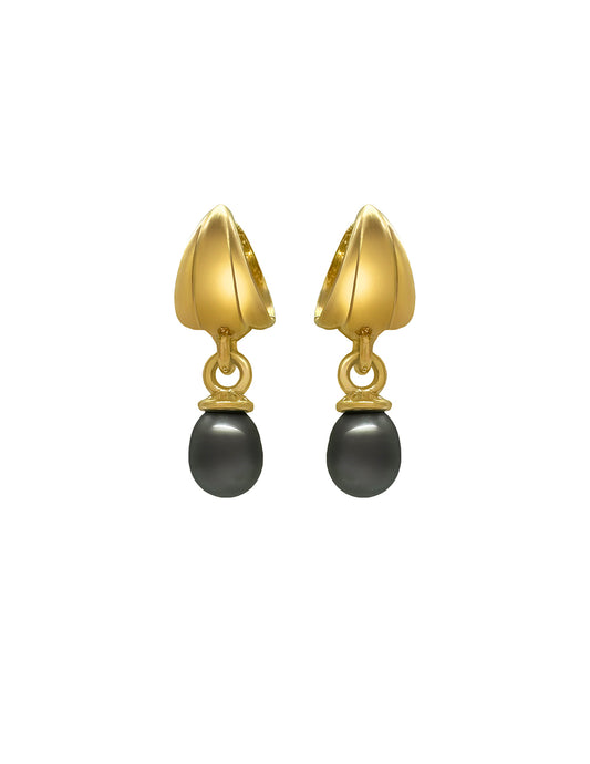 BETTINA TAHITIAN PEARL EARRINGS SMALL