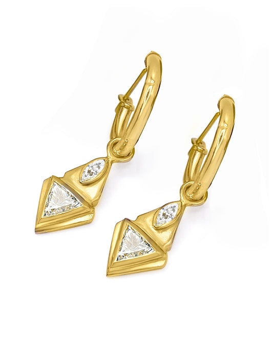 DIAMOND DAGGER DROP EARRINGS