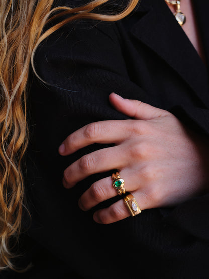 TONY RING WITH EMERALD