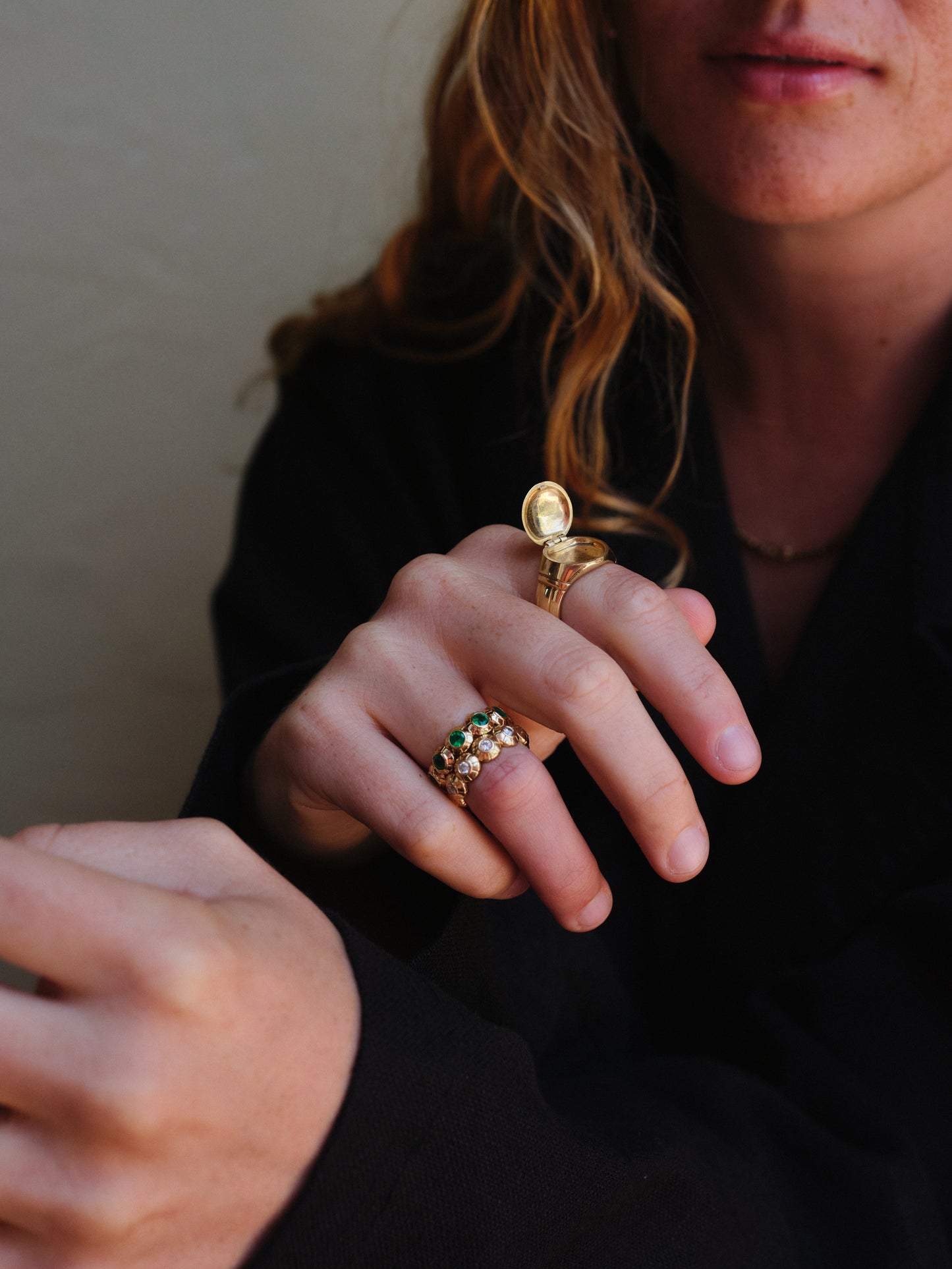 DREXEL LOCKET RING