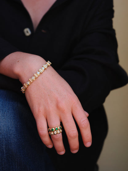 COLLINS CHAMPAGNE DIAMOND TENNIS BRACELET