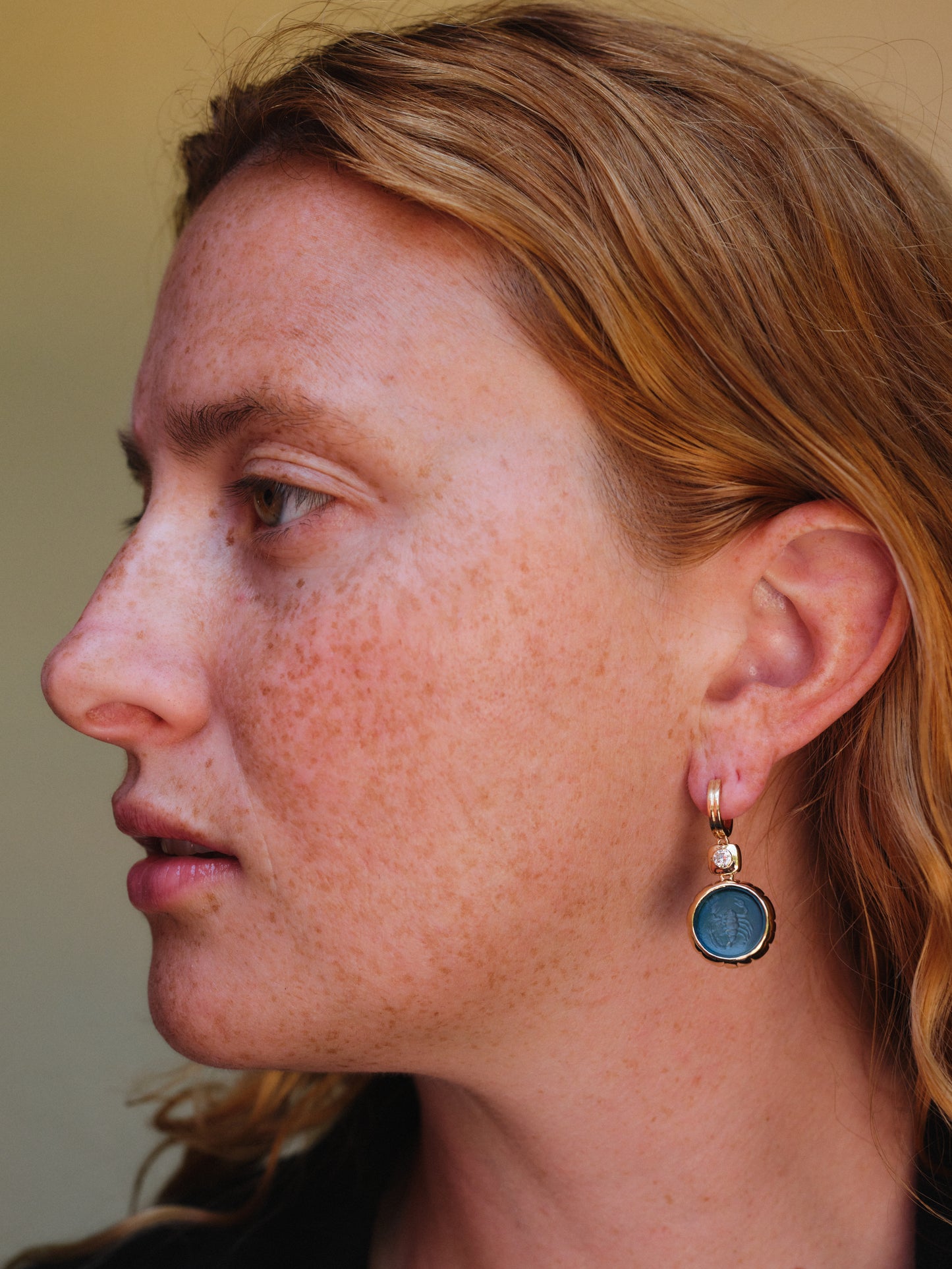 FRIDA VENETIAN GLASS EARRINGS WITH BLUE AND GREEN SCORPIONS