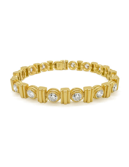 COLLINS CHAMPAGNE DIAMOND TENNIS BRACELET