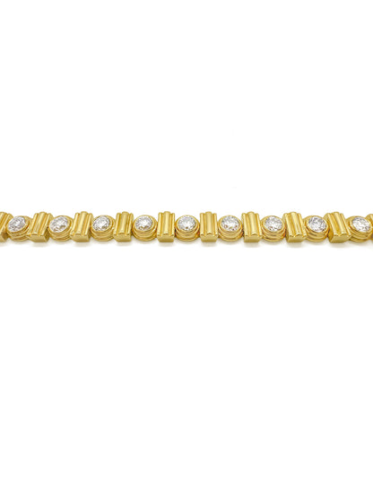 COLLINS CHAMPAGNE DIAMOND TENNIS BRACELET