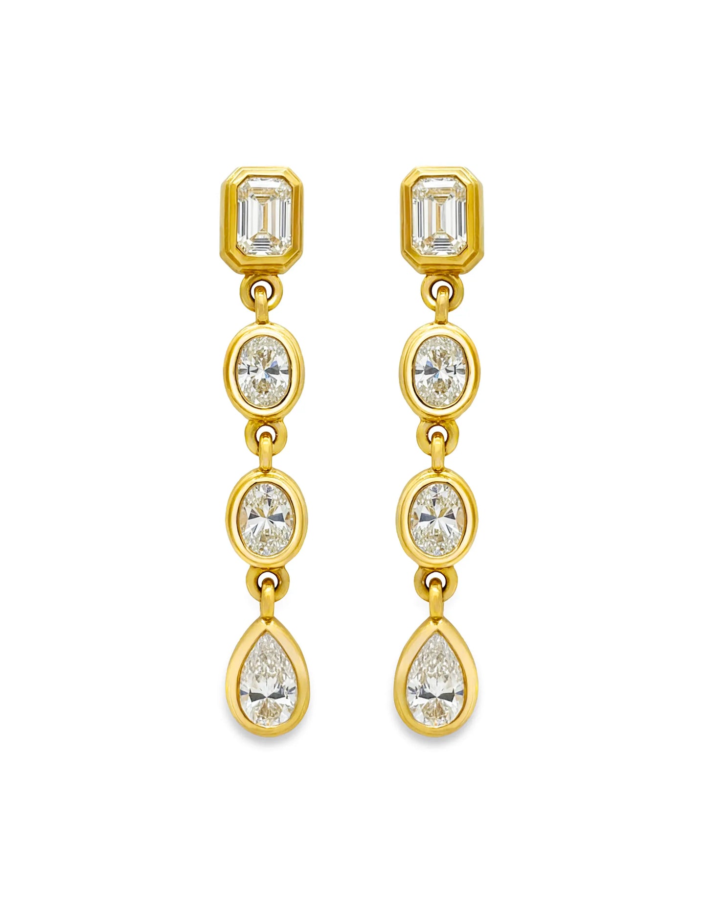 CASCADE DIAMOND DROP EARRINGS