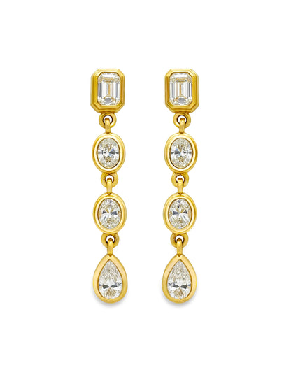 CASCADE DIAMOND DROP EARRINGS