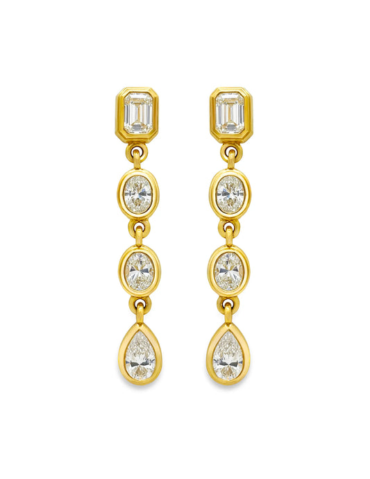 CASCADE DIAMOND DROP EARRINGS