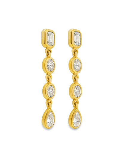 CASCADE DIAMOND DROP EARRINGS