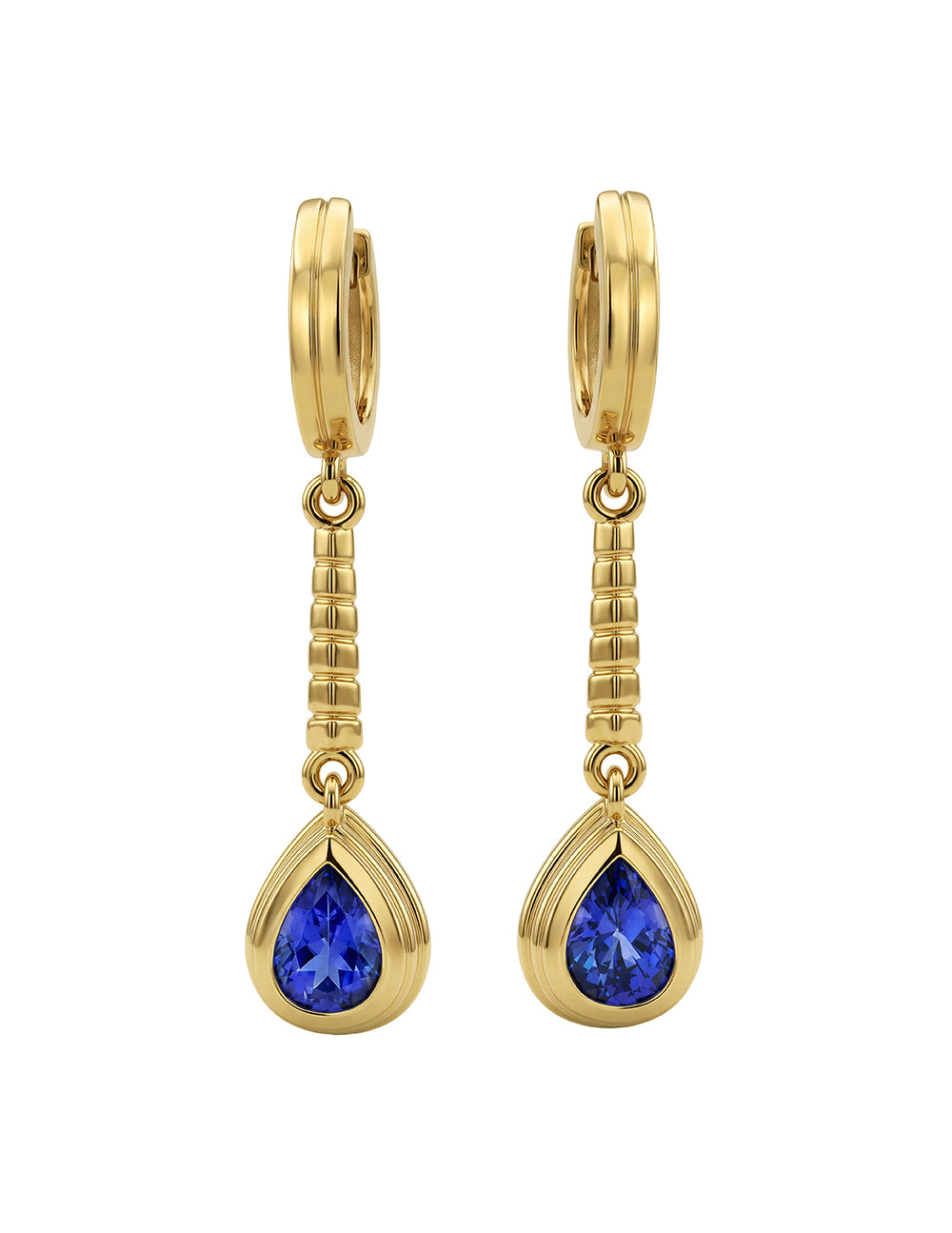 LENNOX DROP EARRINGS WITH BLUE SAPPHIRE