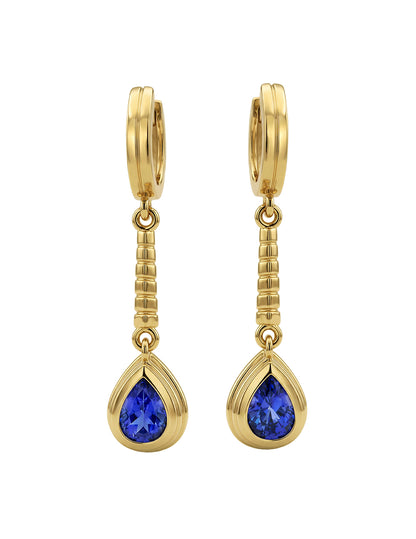 LENNOX DROP EARRINGS WITH BLUE SAPPHIRE