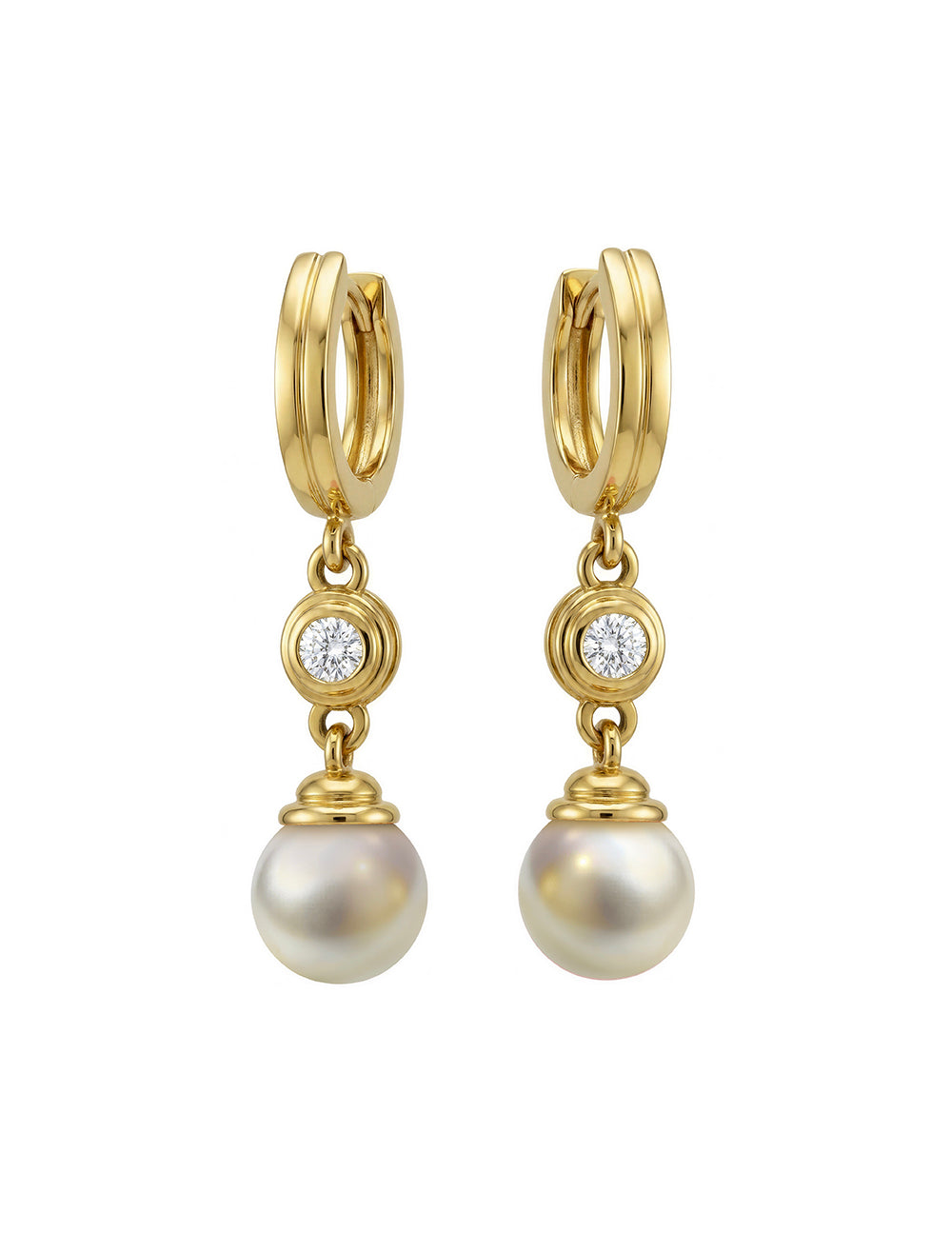 MERIDIAN PEARL EARRINGS WITH DIAMONDS