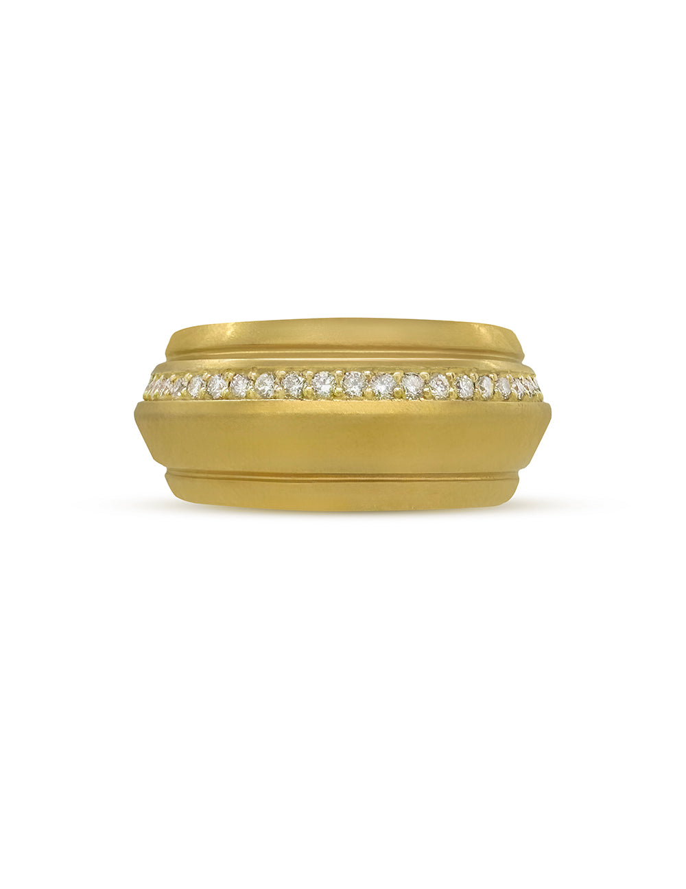 NIA KNIFE EGDE RING WITH DIAMONDS