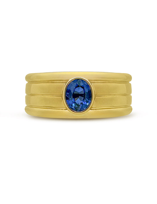 NOMAD BLUE SAPPHIRE RING MINI MENS
