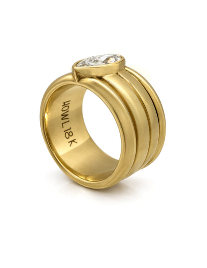 NOMAD DIAMOND MARQUISE RING