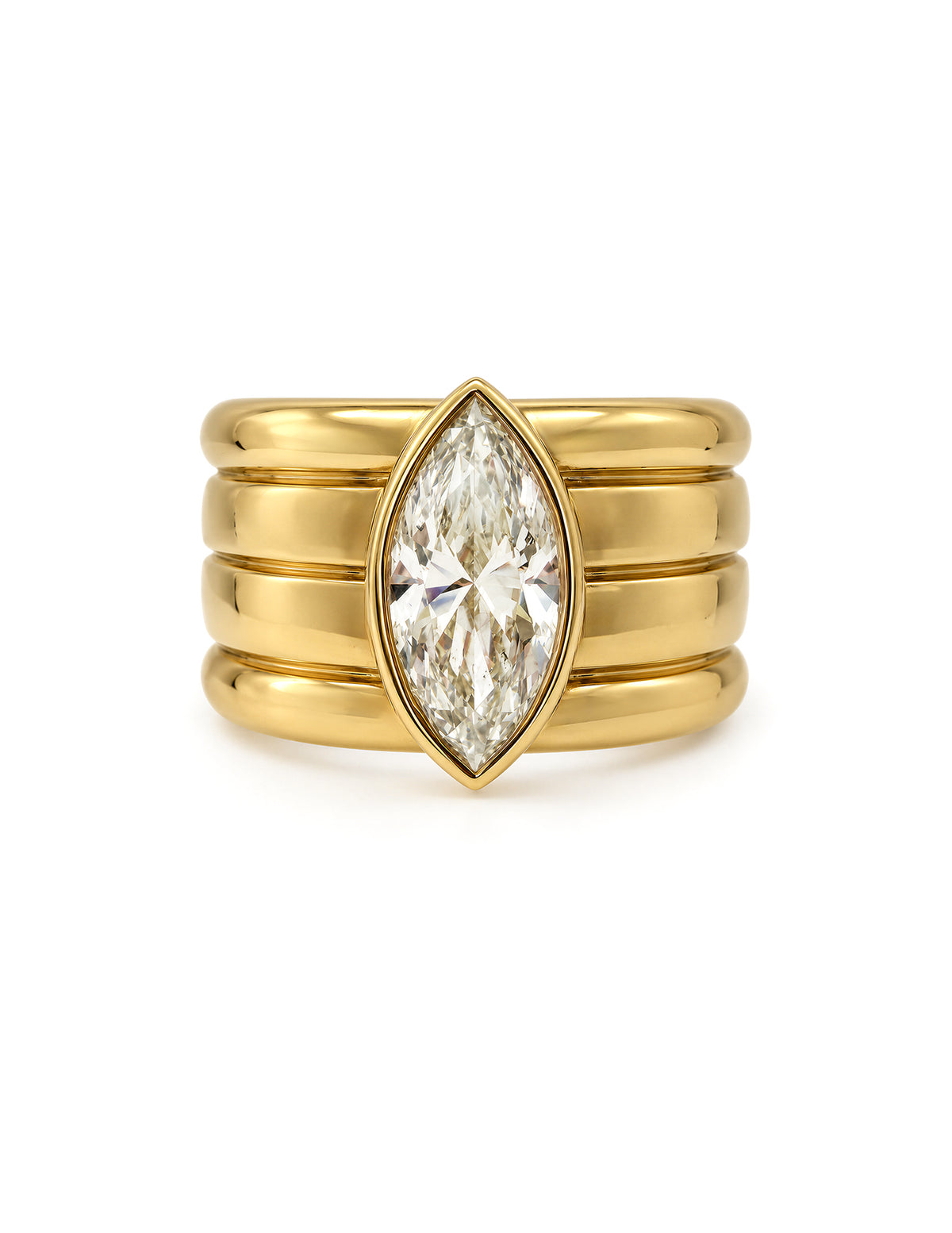 NOMAD DIAMOND MARQUISE RING