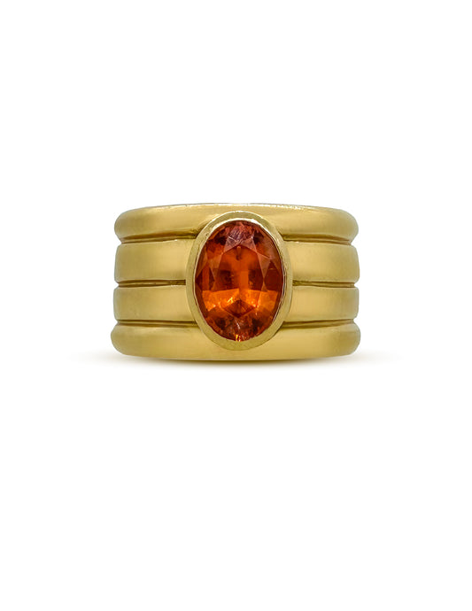 NOMAD MANDARIN GARNET RING