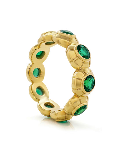 OBO EMERALD ETERNITY BAND