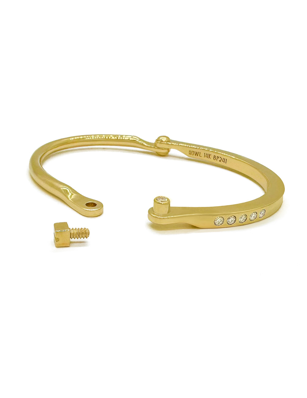 Aureole Solid Bangle | 9ct Gold - Gear Jewellers
