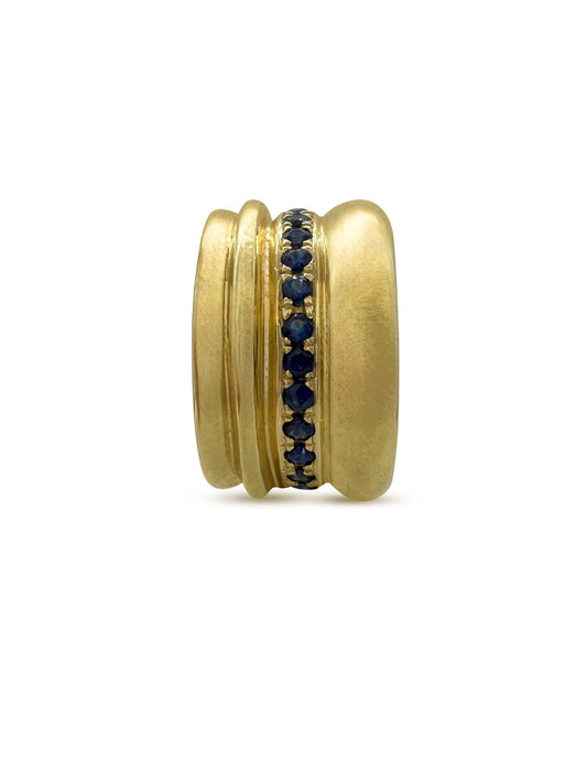 CLEO RING WITH BLUE SAPPHIRES