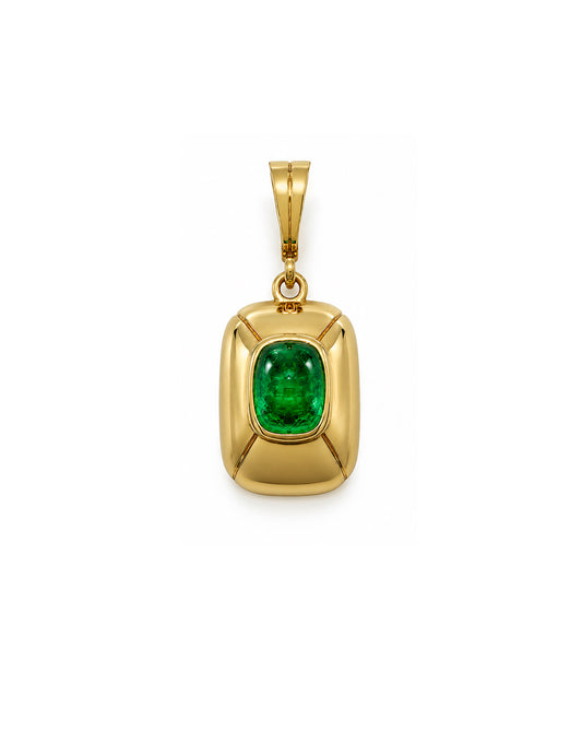 RALEIGH EMERALD CABACHON PENDANT