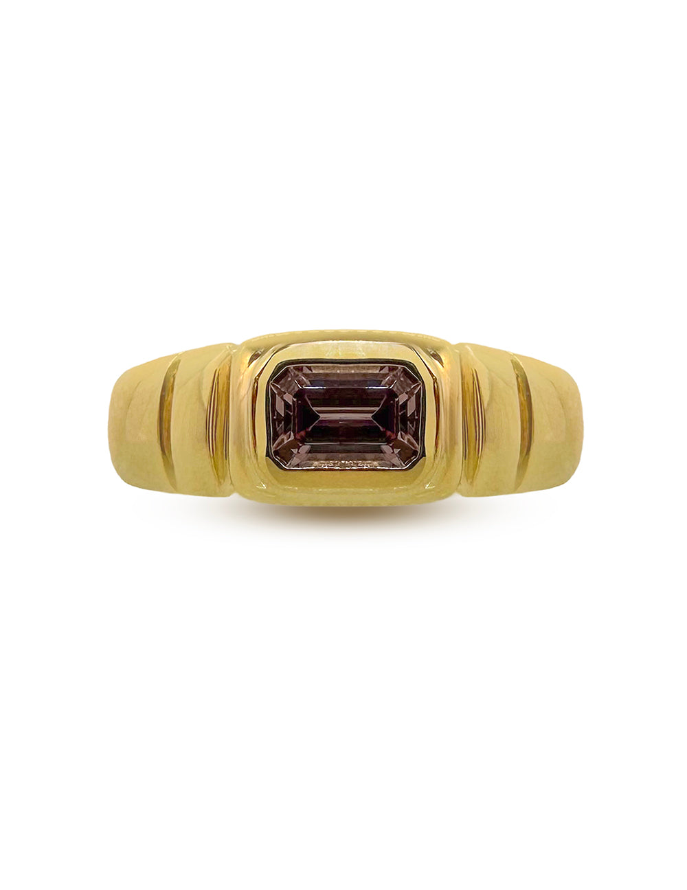 SAVANNA MALAYA GARNET RING