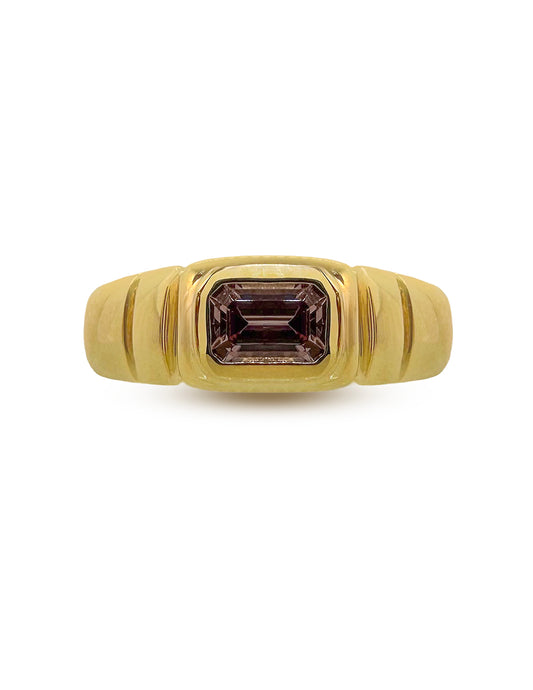 SAVANNA MALAYA GARNET RING
