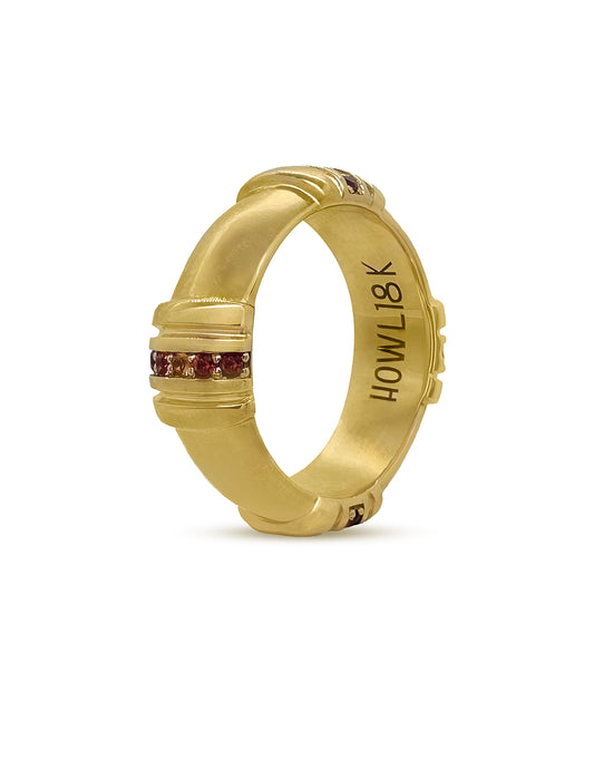 SEREN BAND WITH SAPPHIRES