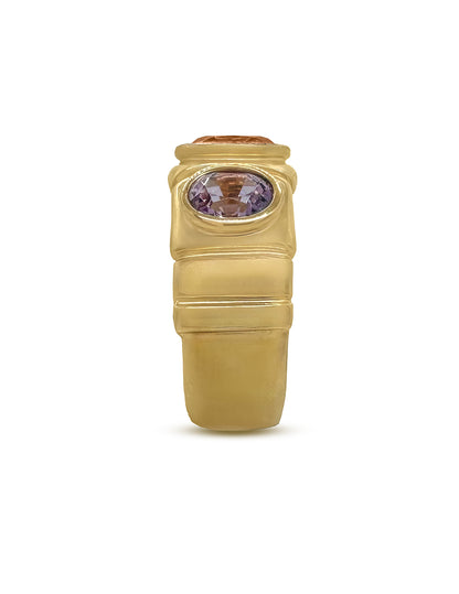 STELLA MANDARIN GARNET AND VIOLET SPINEL RING