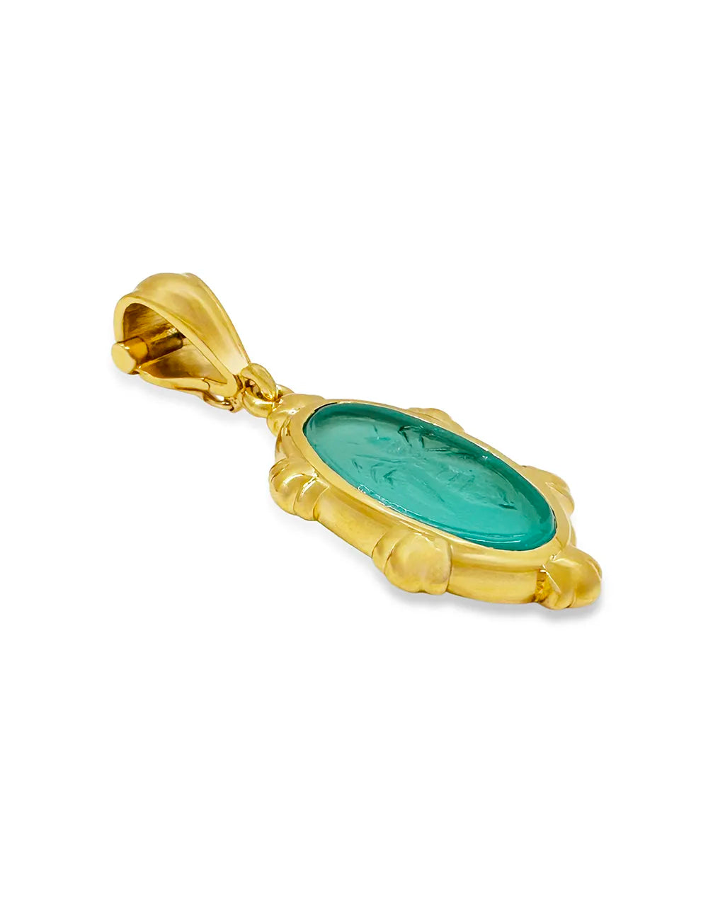 TEMBO PENDANT WITH TURQUOISE QUEEN BEE VENETIAN GLASS