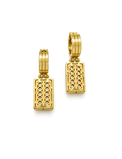 TULIA EMERALD CUT DIAMOND EARRINGS